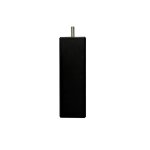 Pied de lit carr en bois noir haut. 10 cm (vendu  l'unit)