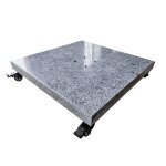 Pied de parasol carr� en granite gris