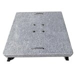 Pied de parasol carr� en granite gris