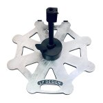 Pied de parasol gouvernail acier galvanis� 70kg