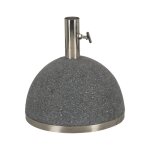 Pied de parasol granit 11kg gris fonc