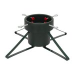 Pied de sapin de nol en mtal vert