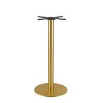 Pied de table haute professionnel en m�tal coloris laiton h100