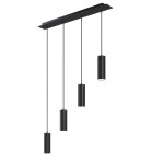 Plafonnier 4 lampes gu10 40 w cbles rglables style industriel