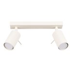 Plafonnier acier beige h 17 cm