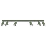 Plafonnier acier vert h 17 cm
