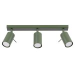 Plafonnier acier vert h 17 cm