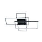 Plafonnier en aluminium, fer et silicone noir 70 cm Plafonnier en aluminium, fer et silicone noir 70 cm