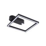 Plafonnier en aluminium noir