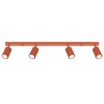 Plafonnier aluminium ocre rouge h 17 cm Plafonnier aluminium ocre rouge h 17 cm