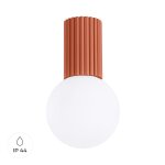Plafonnier aluminium ocre rouge h 21 cm Plafonnier aluminium ocre rouge h 21 cm