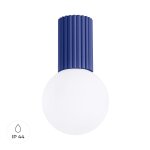 Plafonnier aluminium outremer h 21 cm