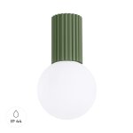 Plafonnier aluminium vert olive h 21 cm Plafonnier aluminium vert olive h 21 cm