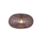 Plafonnier bambou bordeaux Ø50cm Plafonnier bambou bordeaux Ø50cm
