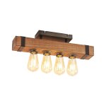 Plafonnier en bois marron