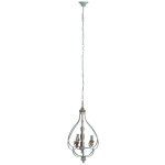 Plafonnier en bois et mtal gris 44, 5x39, 5x75h cm