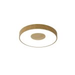 Plafonnier design en plastique bois