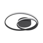 Plafonnier led en aluminium noir Plafonnier led en aluminium noir