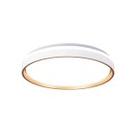 Plafonnier led blanc et dor avec tlcommande
