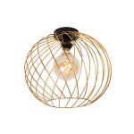 Plafonnier métal 1 lumière laiton 40 cm Plafonnier métal 1 lumière laiton 40 cm