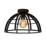 Plafonnier m�tal noir