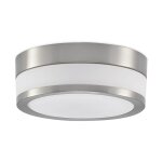 Plafonnier salle de bain en mtal gris
