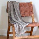 Plaid coton ambiance brun 140x170 cm