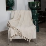 Plaid coton lin 130x170