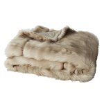 Plaid imitation fourrure marron glacé 150x180 Plaid imitation fourrure marron glacé 150x180