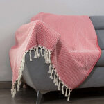 Plaid laine rouge 130x170 Plaid laine rouge 130x170