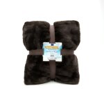 Plaid  lapin  cocoon chocolat 130x170cm