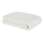 Plaid en maille cru 210x160