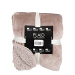 Plaid polaire beige 200x150