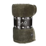 Plaid polaire vert foncé 180x130 Plaid polaire vert foncé 180x130