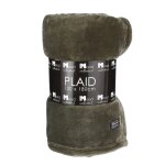 Plaid polaire vert foncé 180x130 Plaid polaire vert foncé 180x130