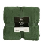 Plaid polaire vert foncé 200x150 Plaid polaire vert foncé 200x150