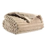 Plaid en polyester lin 130 x 160