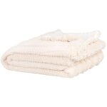 Plaid en polyester recycl cru imitation fourrure 150x180
