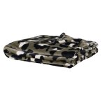 Plaid en polyester recycl effet polaire imprim lopard 130x170