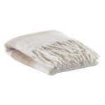 Plaid ray recycl isabel en coton recycle naturel 130 x 160