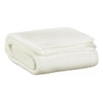 Plaid tricot recycl en polyester recycl neige 130 x 160
