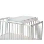 Plan  langer amovible pour lit bb en bois blanc 60 x 120 cm