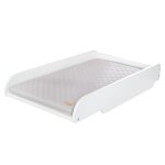 Plan  langer pour lit bb avec matelas en bois blanc