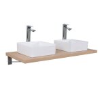 Plan de toilette suspendu pour vasque will - 120 cm - ep. 3, 8 cm