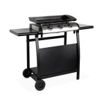 Plancha au gaz 3 brleurs sur chariot