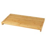 Planche  dcouper en bambou cache plaque vitrocramique 52x28x4. 5cm