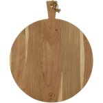 Planche  dcouper ronde en acacia naturel rond