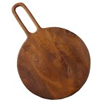 Planche  dcouper ronde en bois de manguier 60x40cm