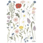 Planche de stickers a3 fleurs des champs