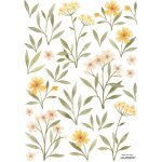 Planche de stickers fleurs multicolore